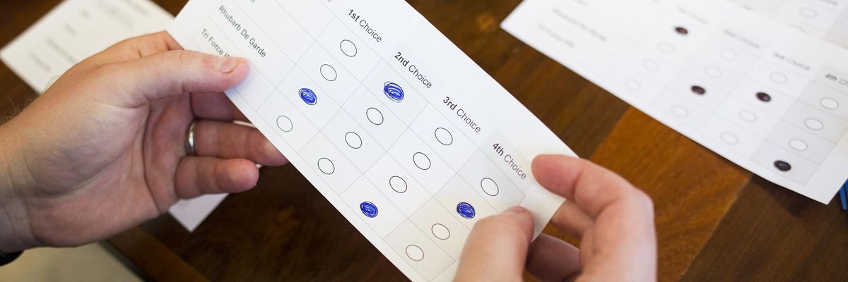 Ranked choice voting