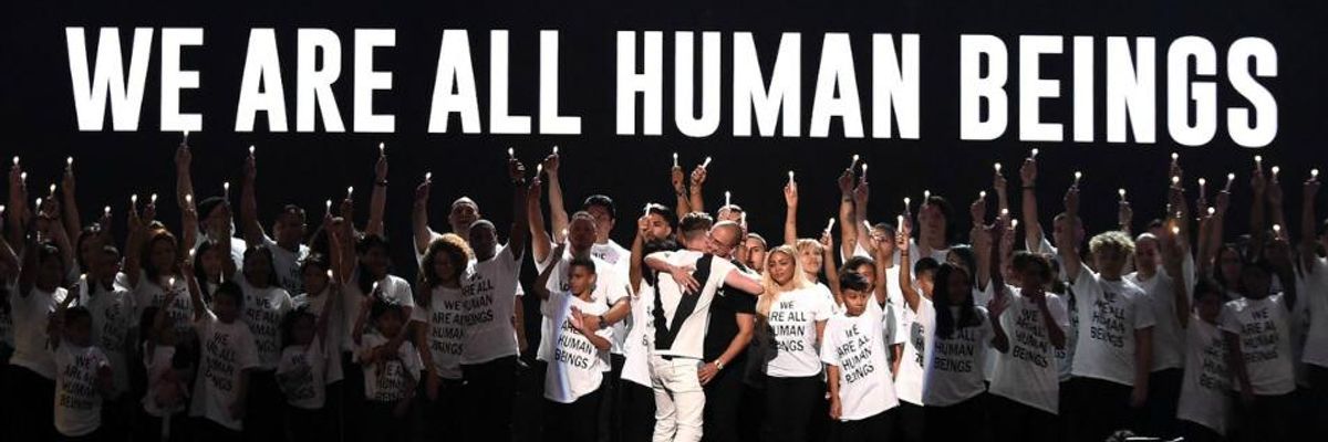 Standing Against Trump's Cruel Policies at VMAs, Children of Immigrant Families Powerfully Declare 'We Are All Human Beings'