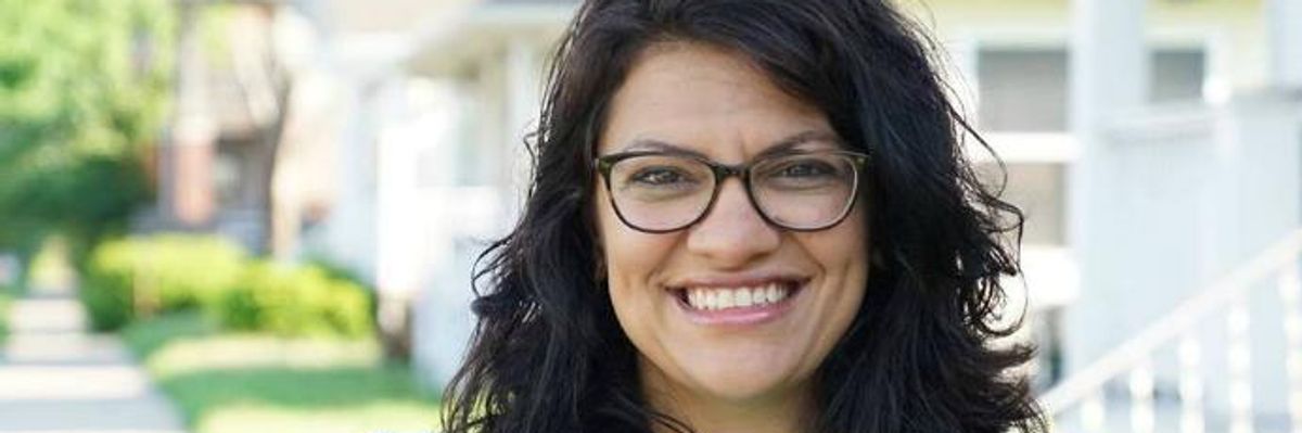Democratic Socialist Rashida Tlaib Poised to Become First Palestinian-American Congresswoman