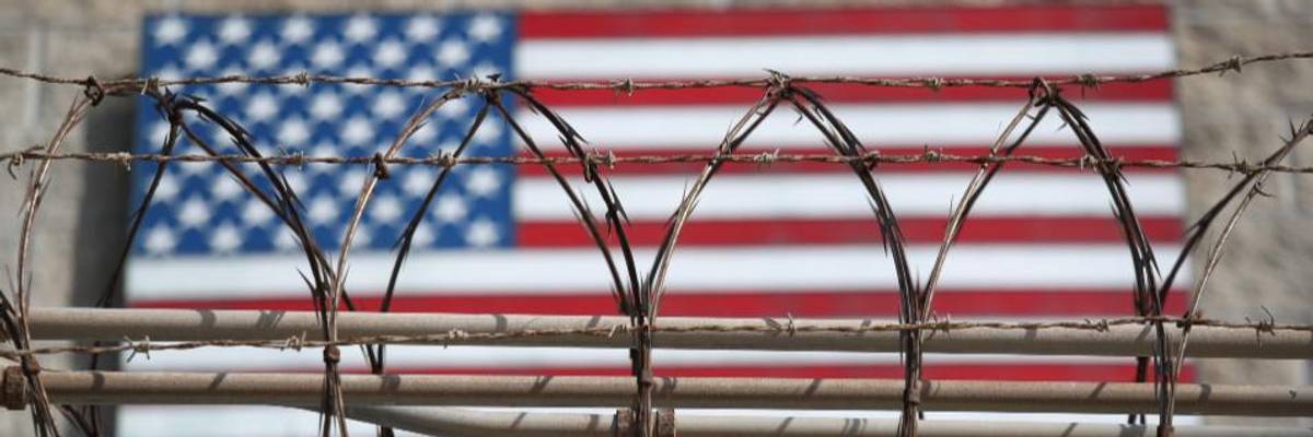 Razor wire at Guantánamo Bay.