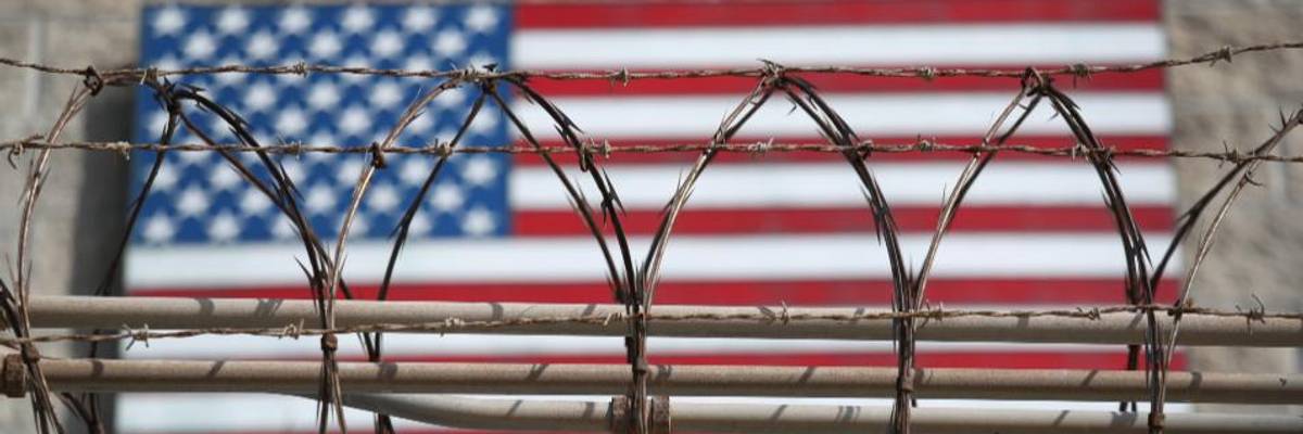 Razor wire at Guantánamo Bay.