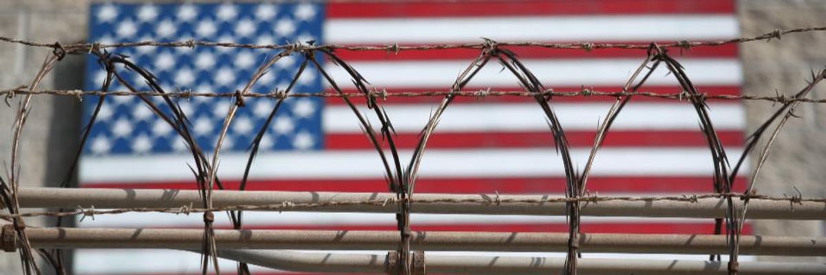Razor wire at Guantánamo Bay.