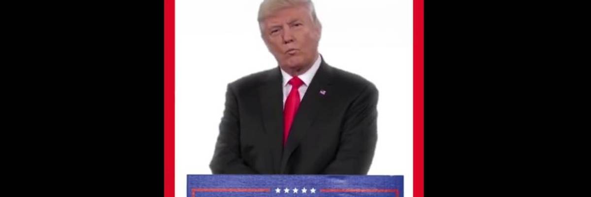 Trolling America, Trump Pins Tweet Showing Him Staying in Power Until... Forever