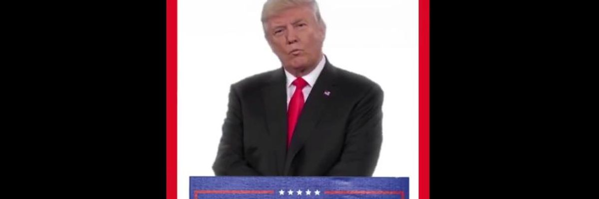 Trolling America, Trump Pins Tweet Showing Him Staying in Power Until... Forever