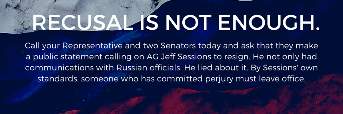 Resign, Jeff Sessions. It's Not About Russia, It's About Justice