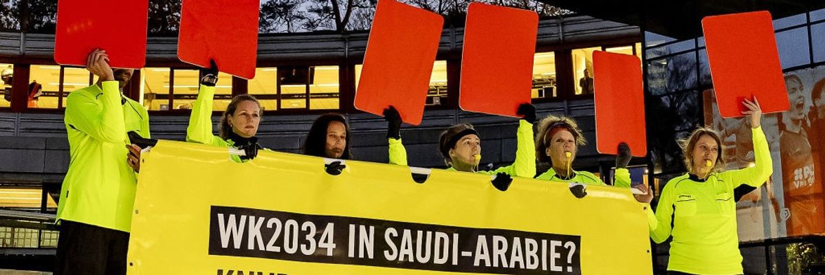 Red Cards for Saudi Arabia human rights violations