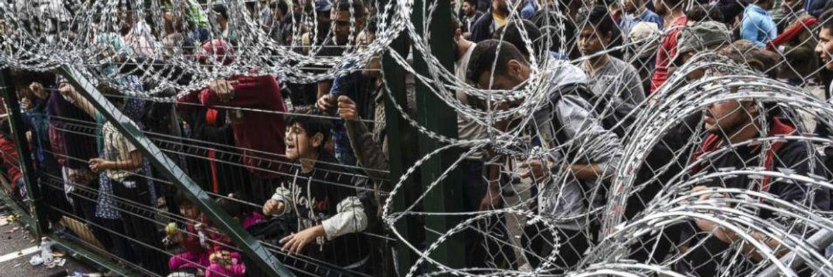 Refugees Trapped at Hungarian Border Attacked With Tear Gas, Water Cannons