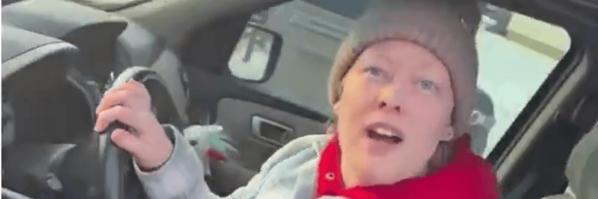 Renee Good speaks with ICE agent.