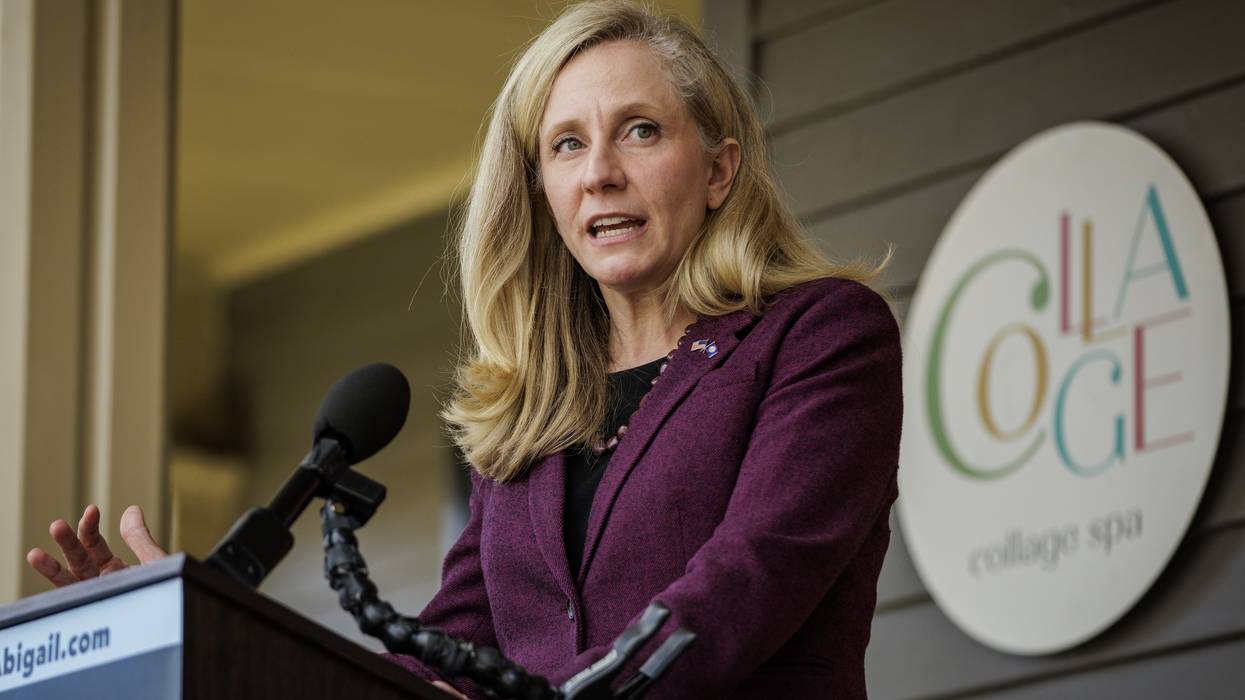 Rep. Abigail Spanberger Holds Press Conference With The Chamber Of Commerce As She Campaigns For Re-Election