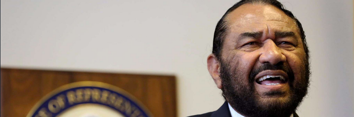 Rep. Al Green to Force Trump Impeachment Floor Vote Over 'Bigotry, Hatred, and Hostility'