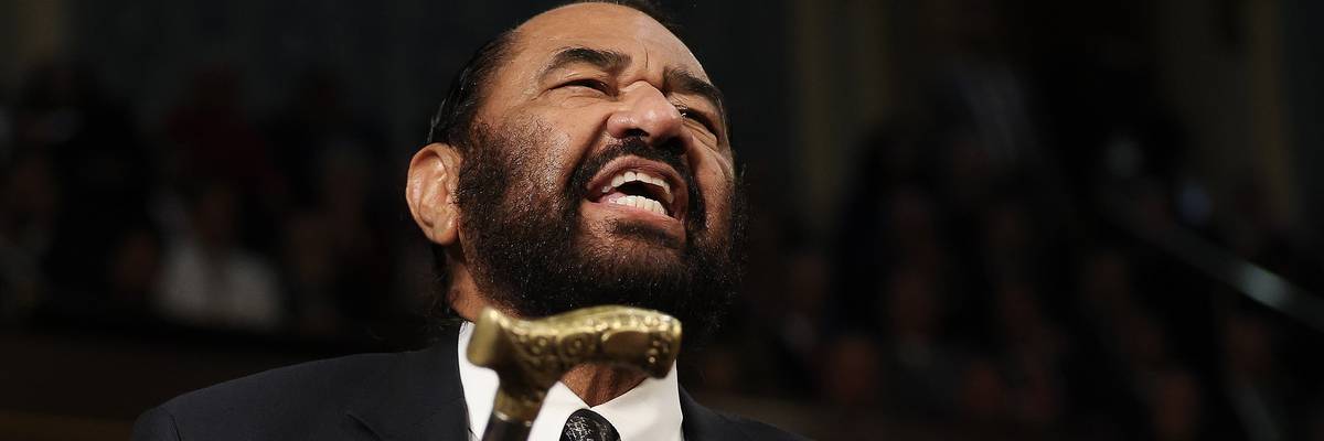 'Cowardly' and 'Spineless': 10 Dems Join House GOP to Censure Al Green for Disrupting Trump Speech