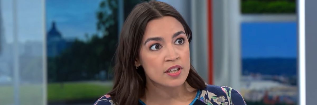 Rep. Alexandria Ocasio-Cortez appears on CBS "Face the Nation" on September 24, 2023.