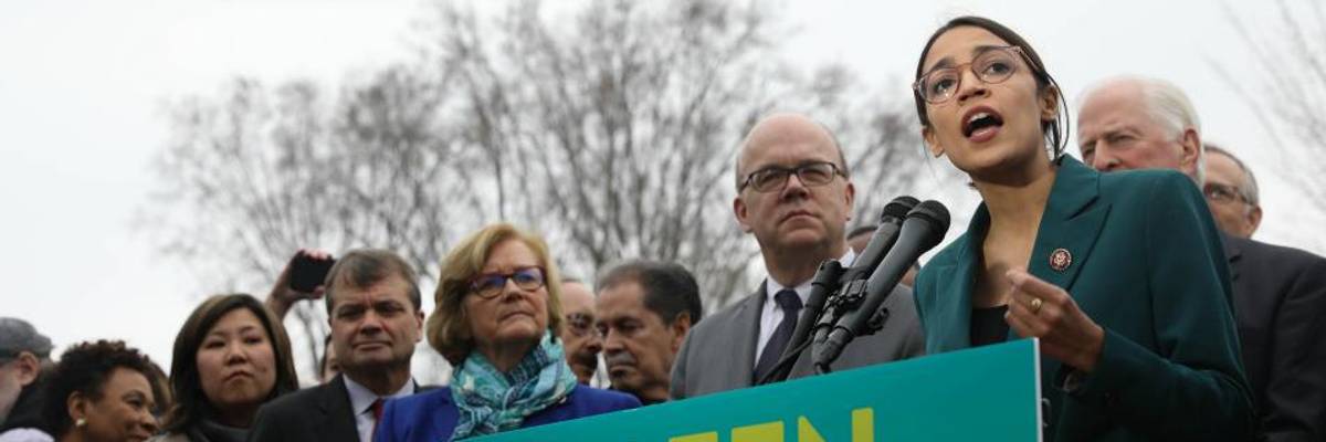 Ocasio-Cortez and Sanders Join Sold-Out Final Stop of Sunrise Movement's Road to a Green New Deal Tour