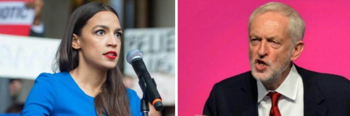 Aiming to 'Build a Movement Across Borders,' Ocasio-Cortez and Corbyn Discuss Climate, Immigration, and Economic Justice