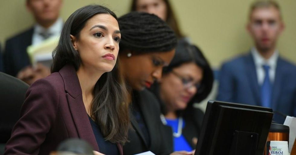 Rep. Alexandria Ocasio-Cortez (D-N.Y.) listens during a House Oversight and Reform Committee hearing in the Rayburn House Office Building on Capitol Hill in Washington, D.C. on February 27, 2019. (Photo: Mandel Ngan/AFP/Getty Images)