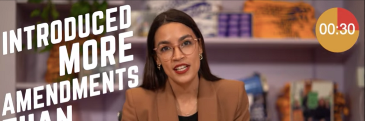 In Just 'Two-Ish Minutes,' AOC Details Progressive Accomplishments From First Two Years in Office