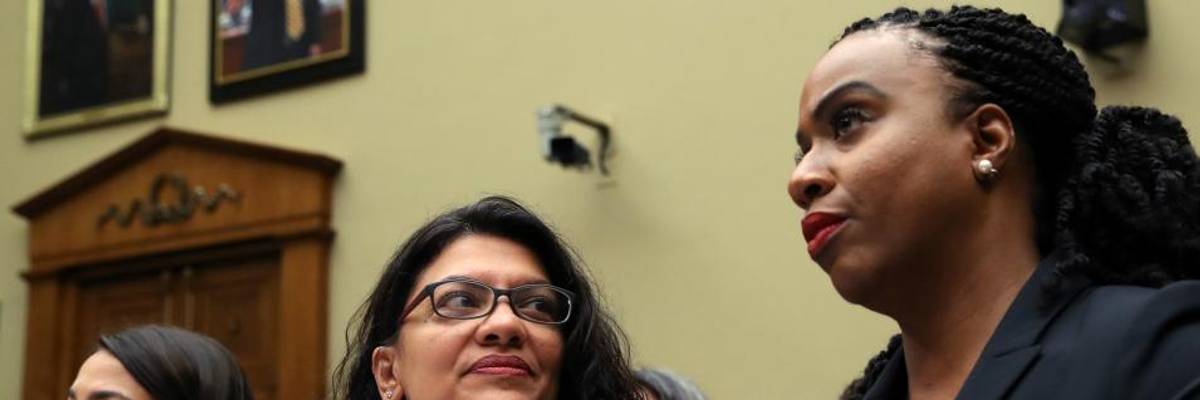 #RacistPresident Trends as Pressley, AOC, Tlaib, and Omar Hit Back at Trump's Bigoted Attack