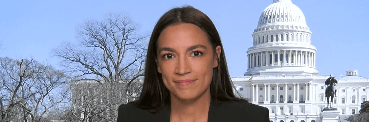 Rep. Alexandria Ocasio-Cortez (D-N.Y.) speaks on December 20, 2021, on MSNBC's "Morning Joe."
