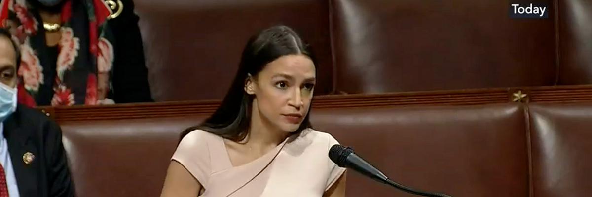 AOC Takes Brave, Lonely Stand Against 'Unconscionable' Covid-19 Relief Package That Doesn't Sufficiently Help Those Hurt the Most