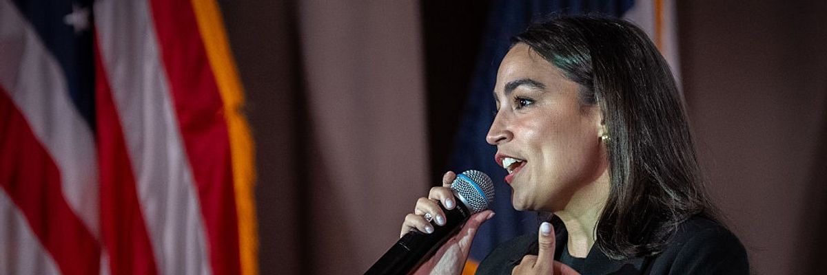 Rep. Alexandria Ocasio-Cortez Holds Town Hall In Queens, NY