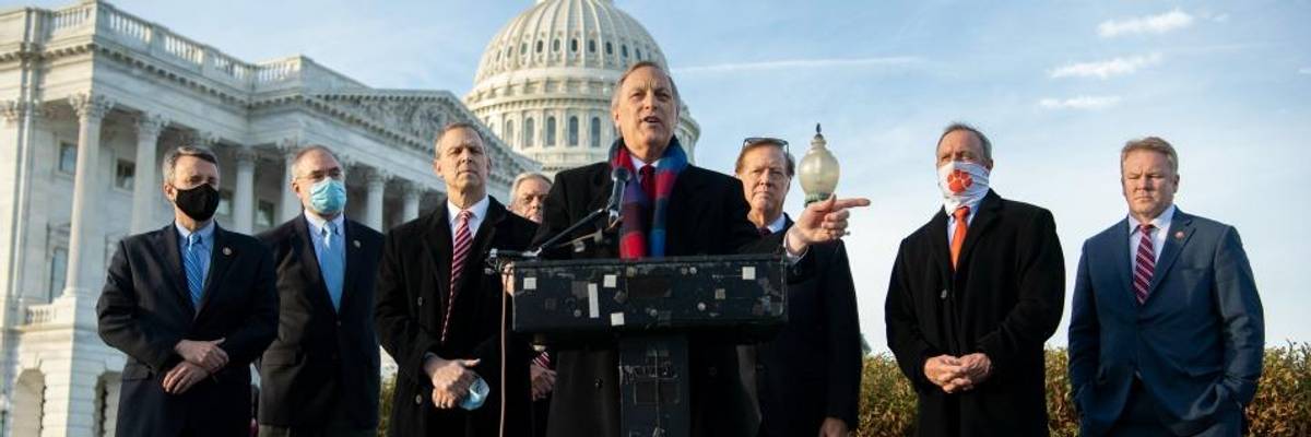 With Baseless Claims of 'Irregularities,' 100+ House Republicans Sign Onto Texas Lawsuit to Overturn Election Results