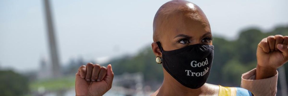 Demanding 'Dignified Work and a Living Wage' as Legal Rights, Ayanna Pressley Unveils Jobs Guarantee Resolution