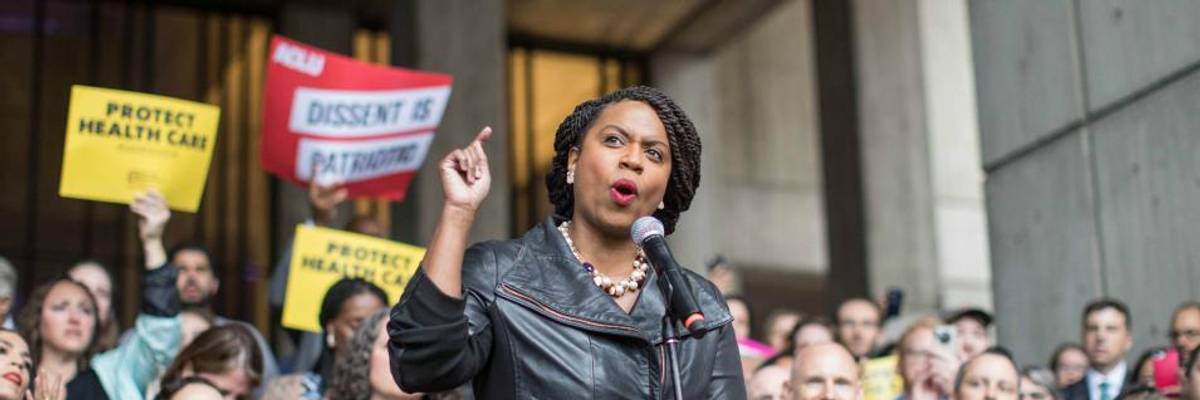 Speaking Up for Oft-Ignored Workers, Rep. Ayanna Pressley Demands Back-Pay for Federal Contractors Harmed by Trump Shutdown