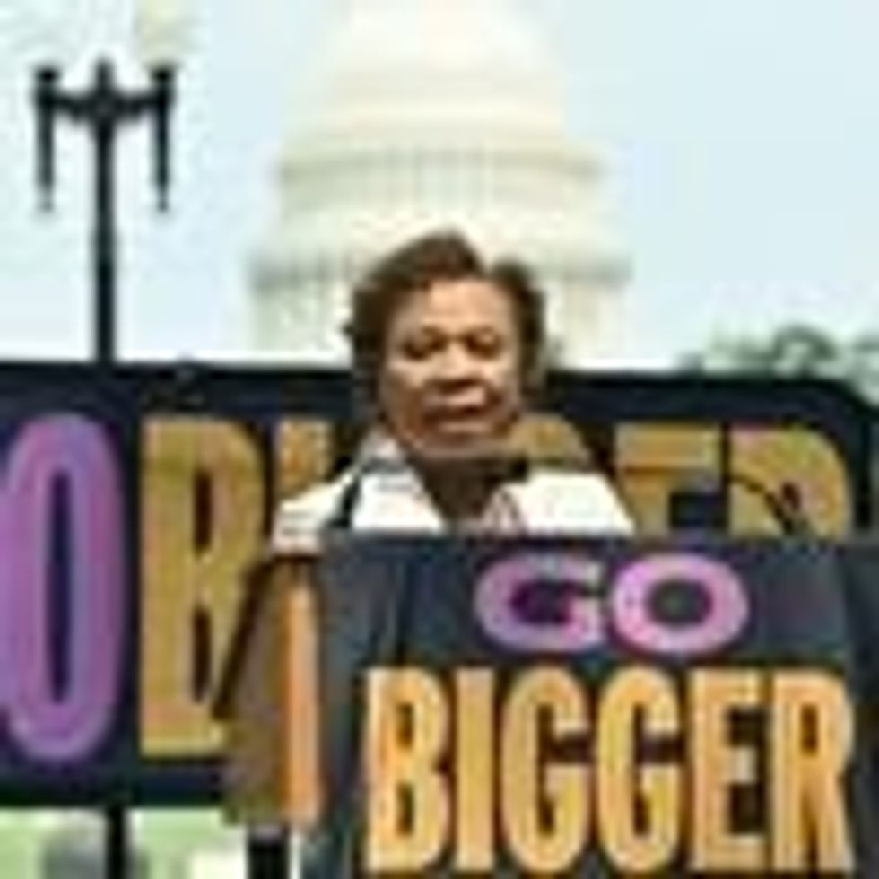 Rep. Barbara Lee speaks at an event