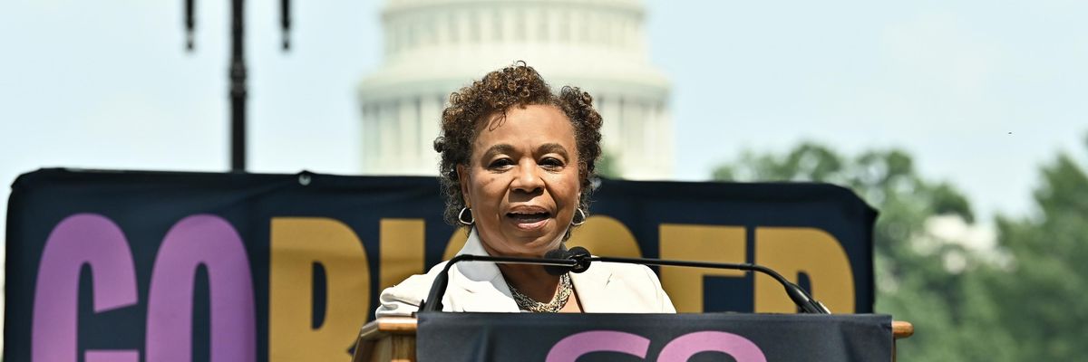 Rep. Barbara Lee speaks at an event