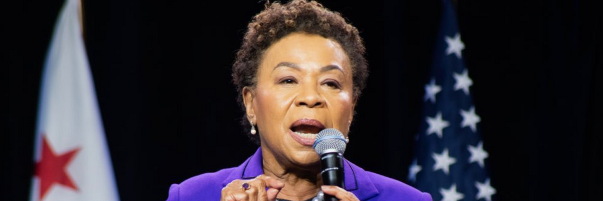 Rep. Barbara Lee speaks