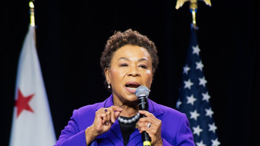 Rep. Barbara Lee speaks