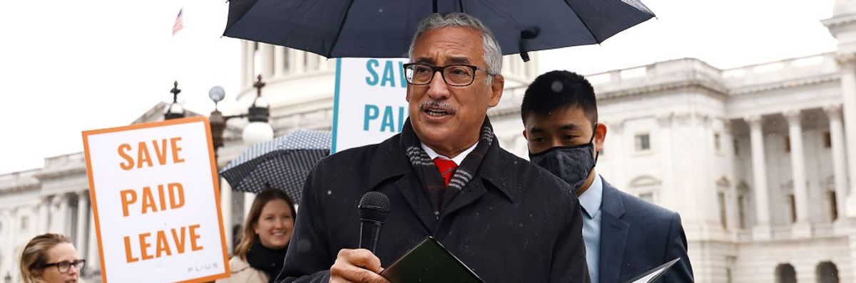 Rep. Bobby Scott at a worker rights event