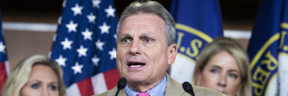 Rep. Buddy Carter speaks at a press conference
