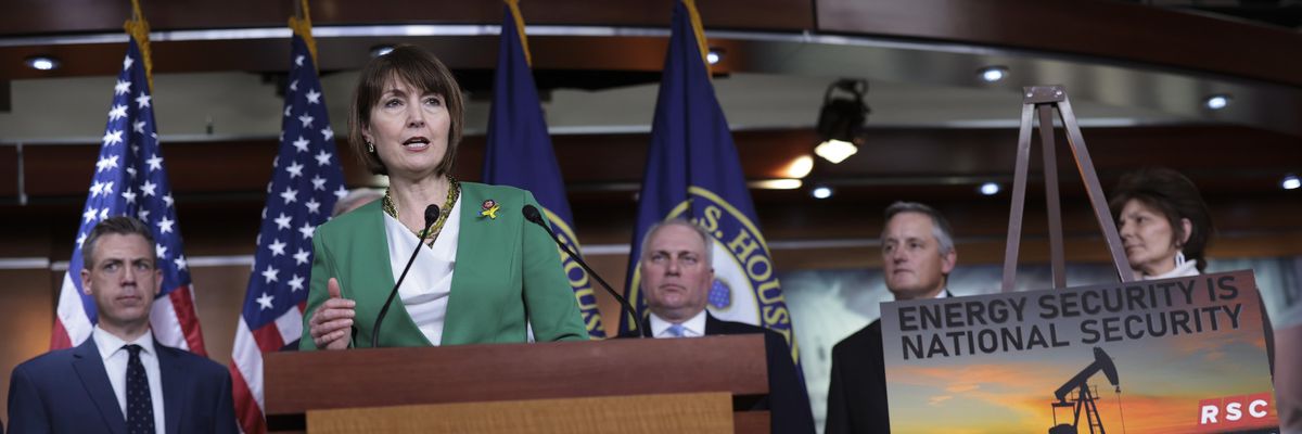 Rep. Cathy McMorris Rodgers speaks at a news conference