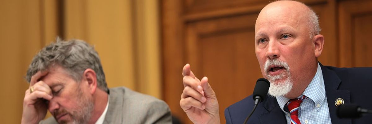 Rep. Chip Roy speaks at a House hearing