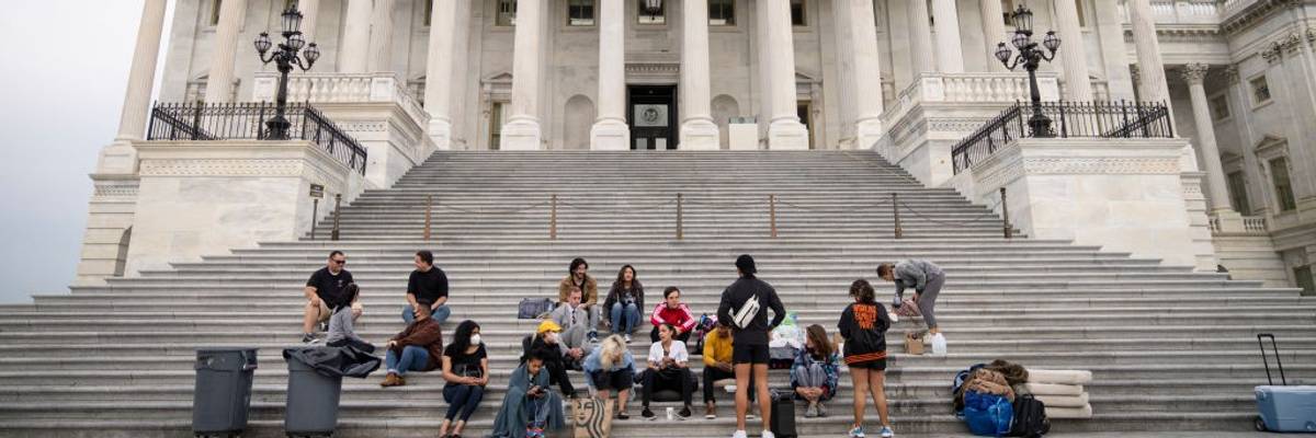 Rep. Cori Bush Sleeps Outside Capitol Building In Push To Extend Federal Eviction Moratorium