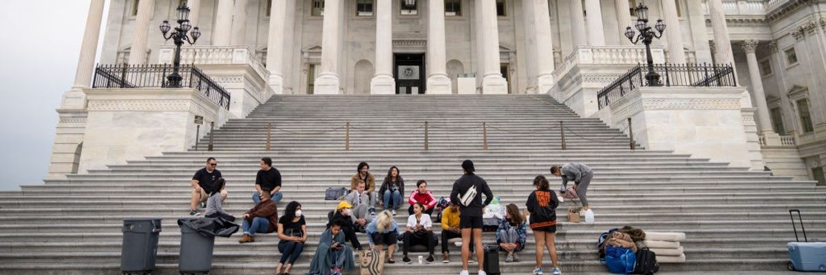 Rep. Cori Bush Sleeps Outside Capitol Building In Push To Extend Federal Eviction Moratorium