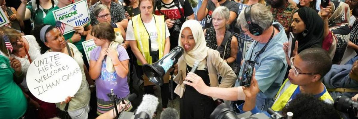 "Trump Says Go Home, Ilhan's Community Says Welcome Home": Rep. Omar Greeted With Cheers of Love and Support in Return to Minnesota