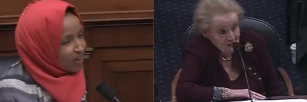 WATCH: Democrat Ilhan Omar Questions Madeline Albright on Use of Sanctions and Failures of US Military Intervention