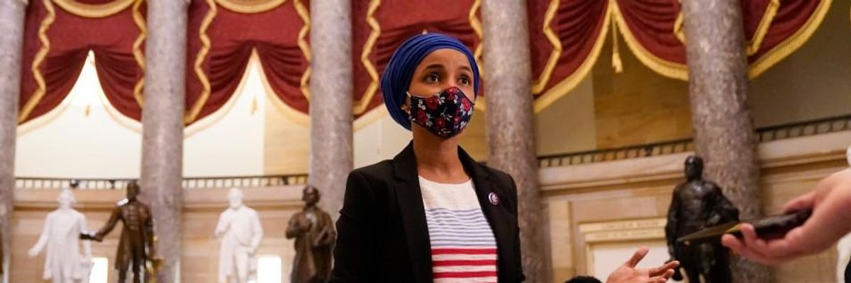 Ilhan Omar Warns Progressives Will Revolt If Dems 'Poison' Relief Bill by Curbing Eligibility for $1,400 Checks