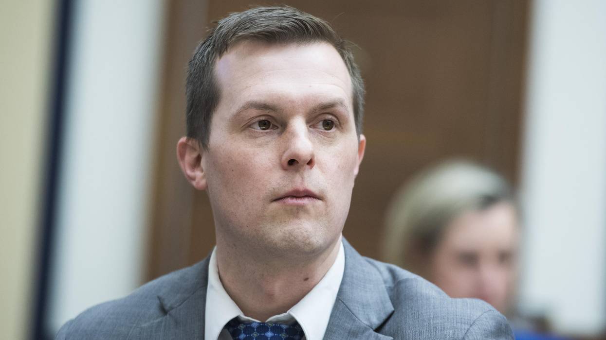 Rep. Jared Golden (D-Maine) is seen during a House Armed Services Committee hearing March 6, 2019. (Photo: Tom Williams/CQ Roll Call)
