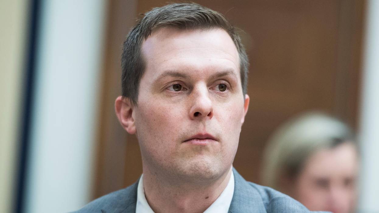 Rep. Jared Golden is seen during a House Armed Services Committee hearing