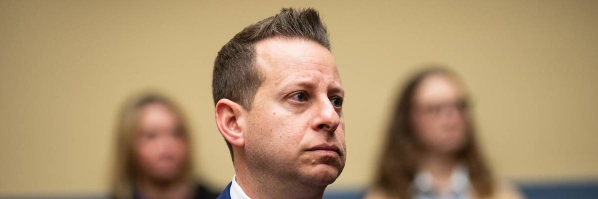Rep. Jared Moskowitz participates in a House meeting