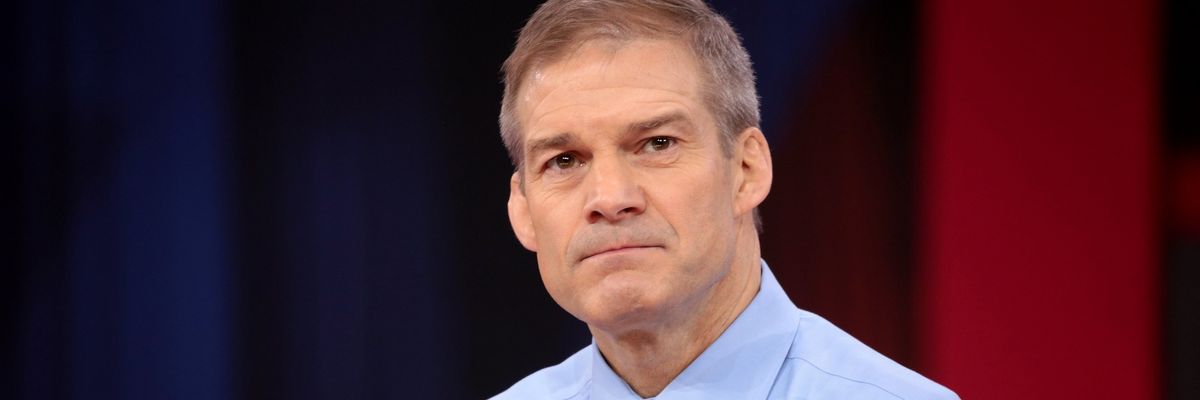 Rep. Jim Jordan looking glum at the