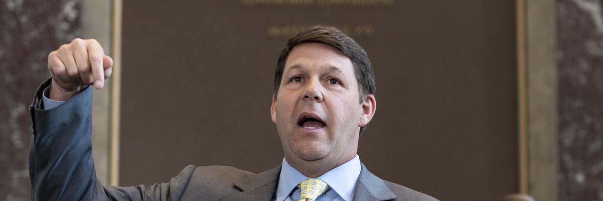 Rep. Jodey Arrington speaks at a press conference