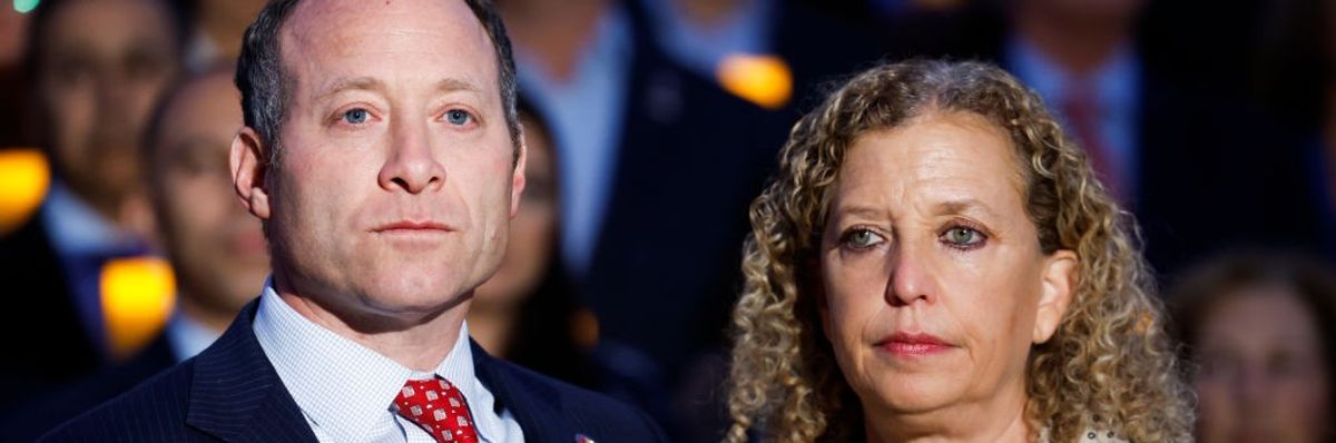 Rep. Josh Gottheimer (D-NJ) and Rep. Debbie Wasserman Schultz (D-FL)