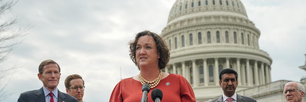 Rep. Katie Porter talking about 'Big Oil Windfall Tax Now'