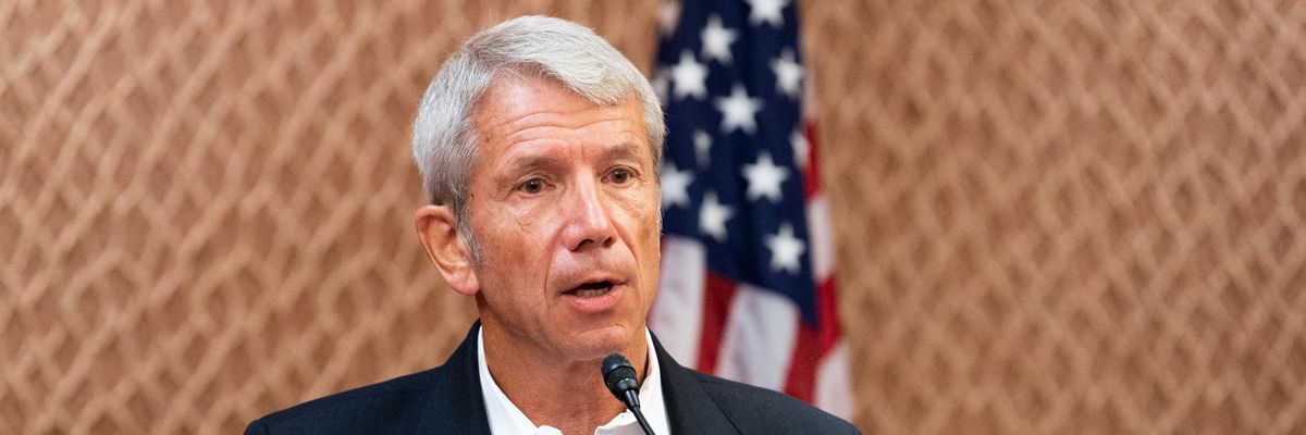 Rep. Kurt Schrader speaks at a press conference