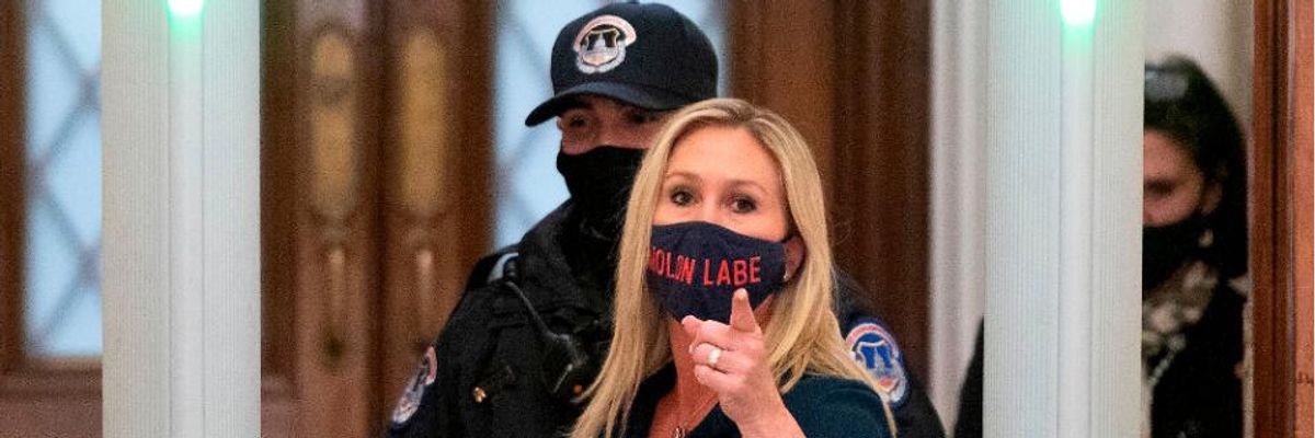 'Appalling': Dems Incensed as GOP Appoints Marjorie Taylor Greene--a Sandy Hook Massacre Denier--to Education Committee