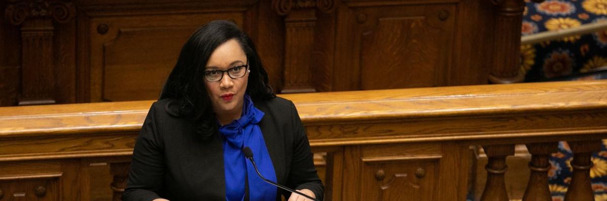 Rep. Nikema Williams on the House floor.